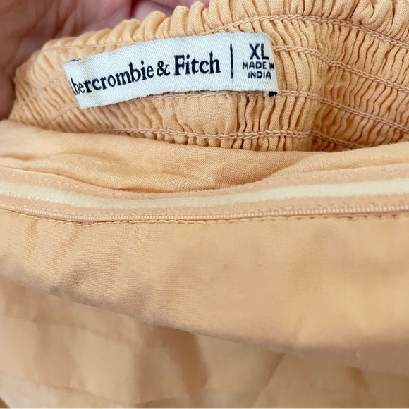 Abercrombie & Fitch Emerson Strapless Midi Dress in Peach Size XL - Picture 4 of 5